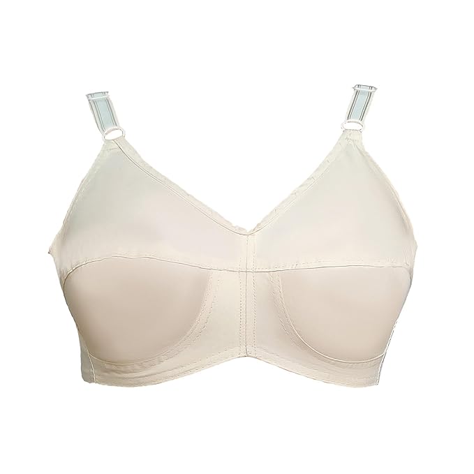 Teenager Bra Women's Cotton Non Padded Wired Regular, Full-Coverage Bra (Teenager 32cm White, Black, Skin)