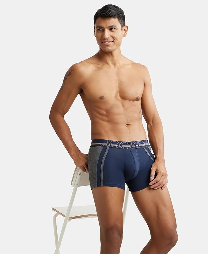 Jockey US21 Men's Super Combed Cotton Elastane Stretch Solid Trunk with Ultrasoft Waistband size M 80-85 cm (color may vary)