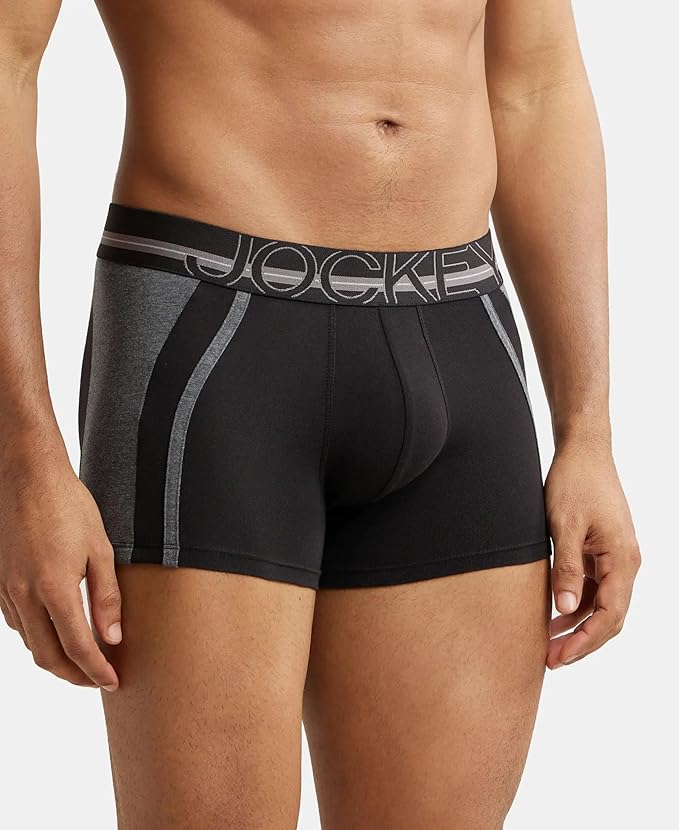 Jockey US21 Men's Super Combed Cotton Elastane Stretch Solid Trunk with Ultrasoft Waistband size M 80-85 cm (color may vary)