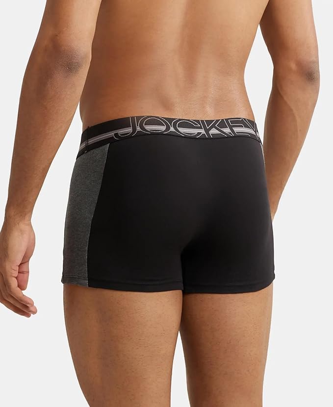 Jockey US21 Men's Super Combed Cotton Elastane Stretch Solid Trunk with Ultrasoft Waistband size L 90-95 cm (color may vary)