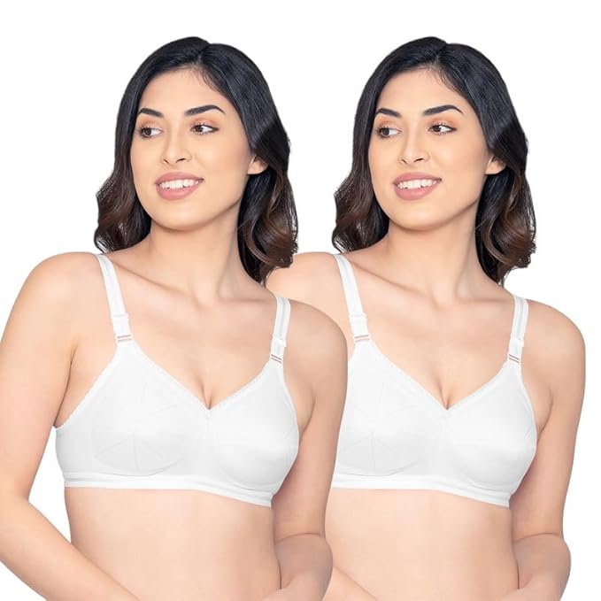 Kalyani Damini Full Coverage Non Padded Cotton Everyday Bra 90B (36cm)