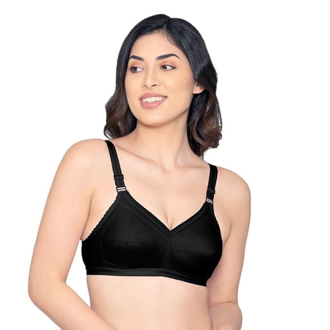 Kalyani Damini Full Coverage Non Padded Cotton Everyday Bra 90B (36cm)