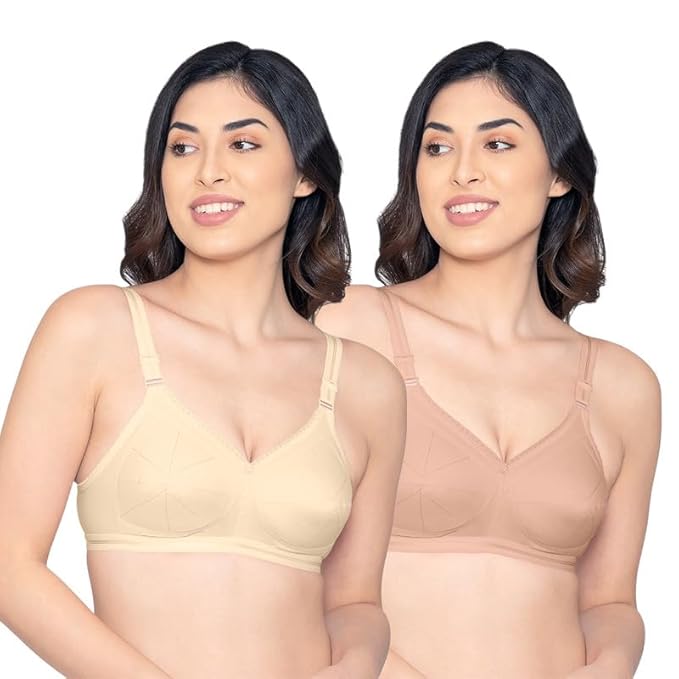 Kalyani Damini Full Coverage Non Padded Cotton Everyday Bra 85B (34cm)