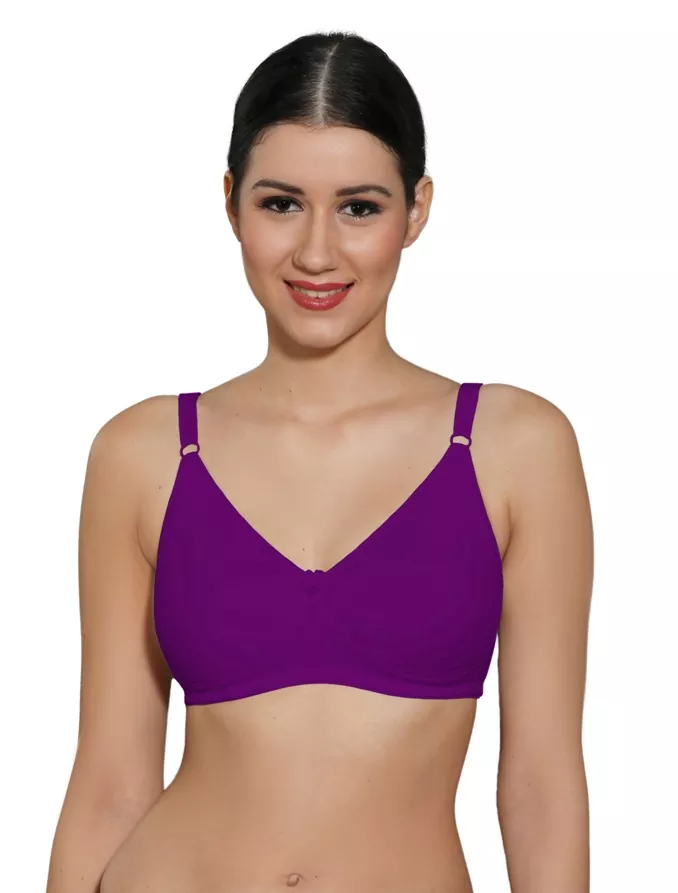 Ingrid  Women Cotton Non-Padded Non-Wired T-shirt Bra  Size 95cm