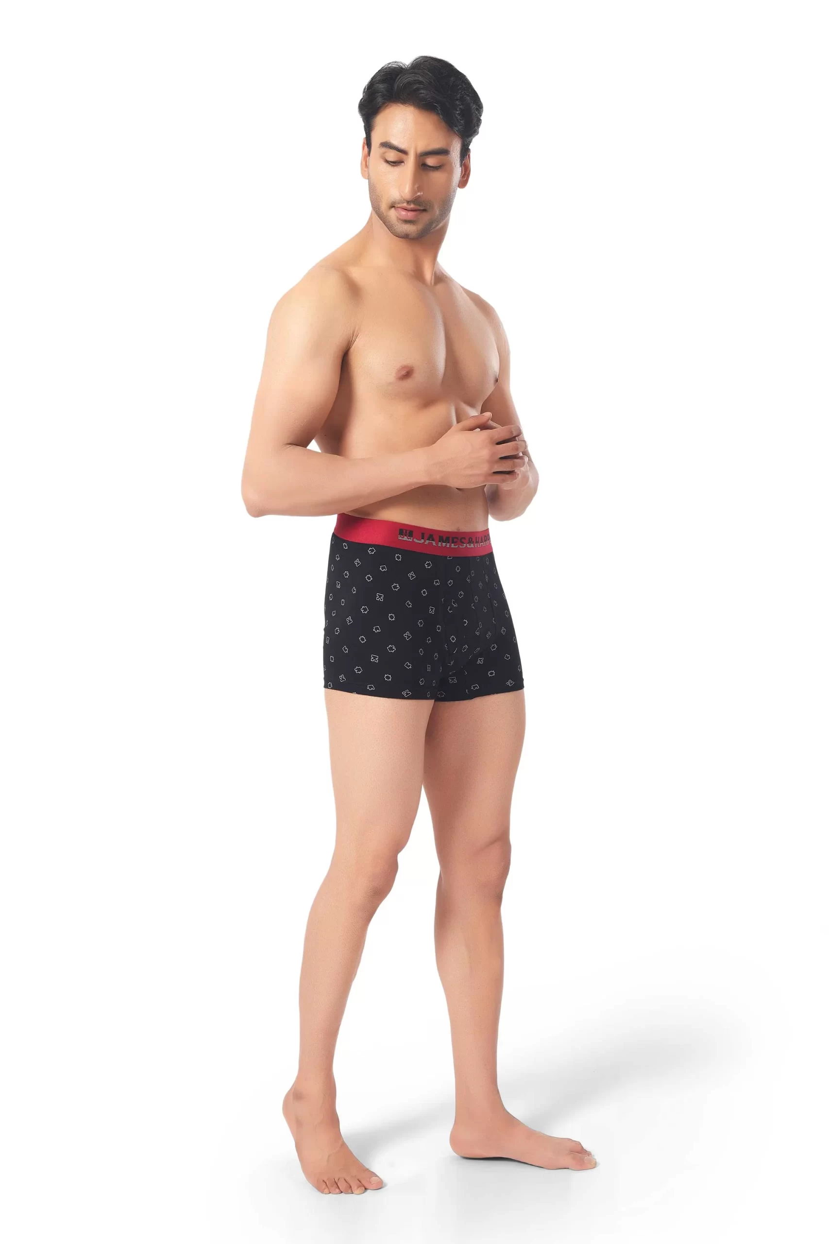 James & Harper Men's Printed Samrat Trunk Size 80 cm to 100 cm