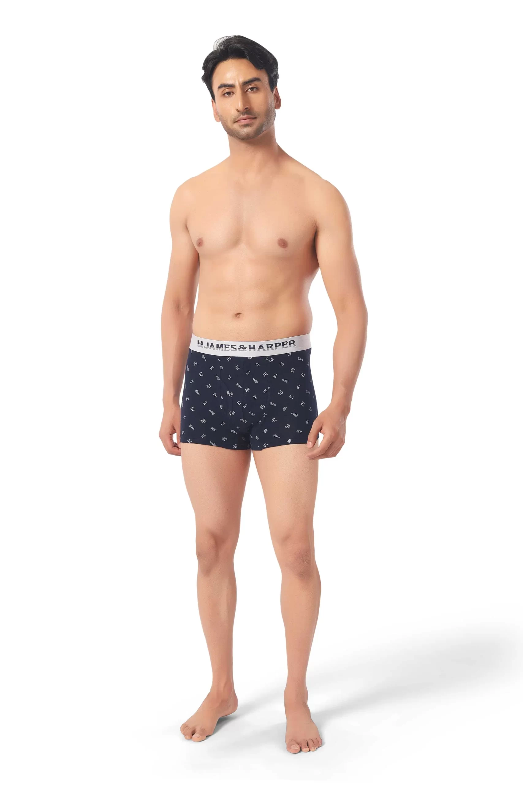 James & Harper Men's Printed Samrat Trunk Size 80 cm to 100 cm