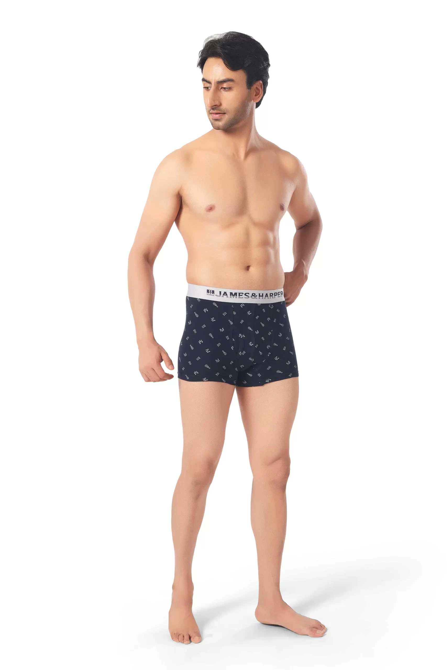 James & Harper Men's Printed Samrat Trunk Size 80 cm to 100 cm