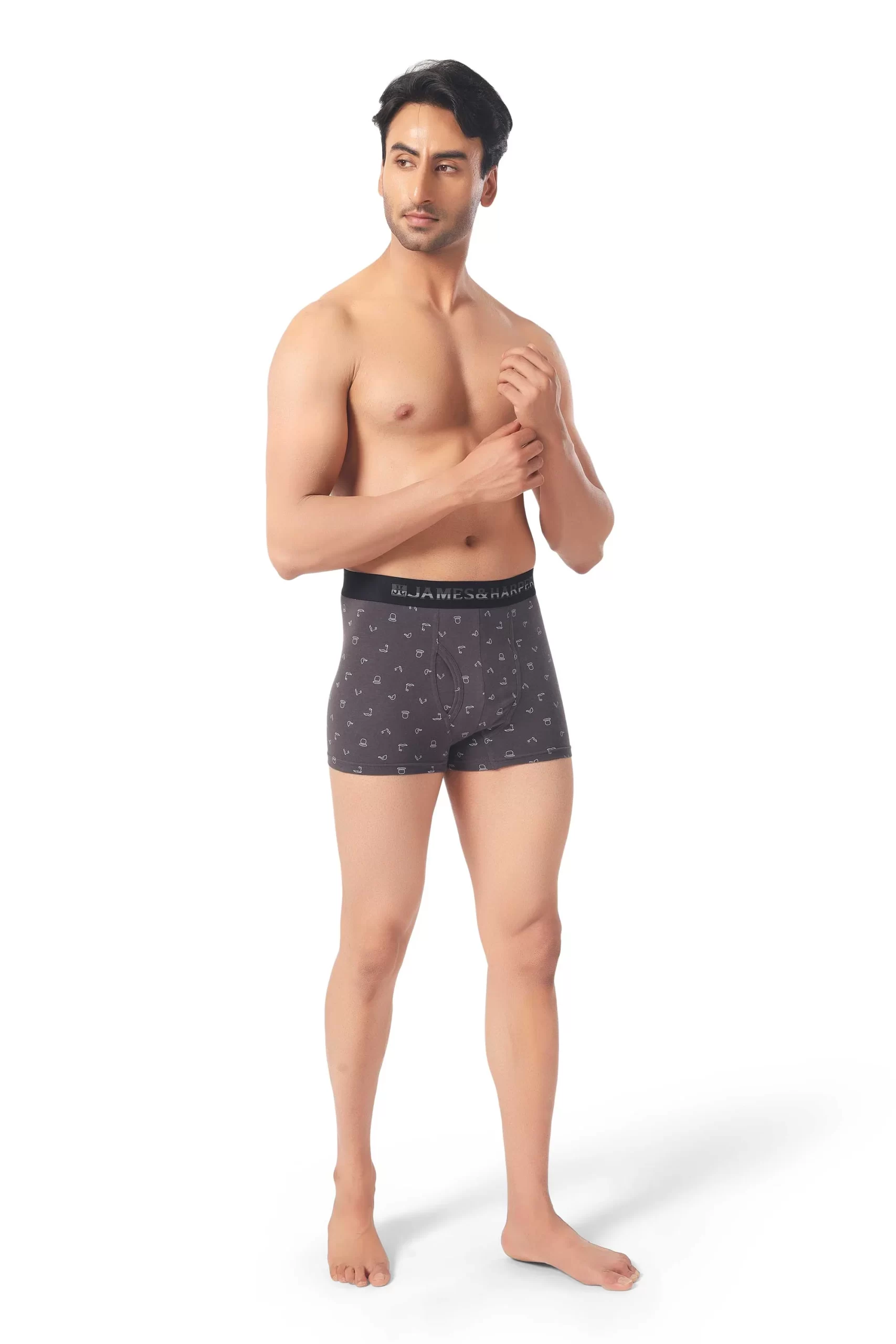 James & Harper Men's Printed Samrat Trunk Size 80 cm to 100 cm