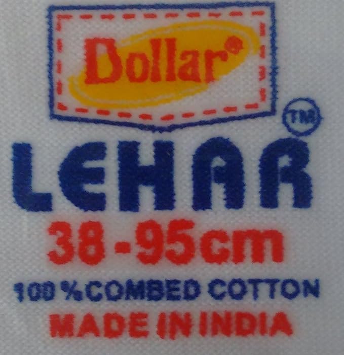 Dollar Lehar Vest (All Sizes 35 cm to 105 cm ) white colour