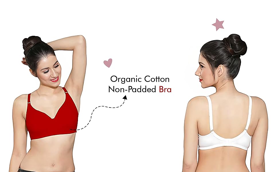 Ingrid  Women Cotton Non-Padded Non-Wired T-shirt Bra  Size 100cm