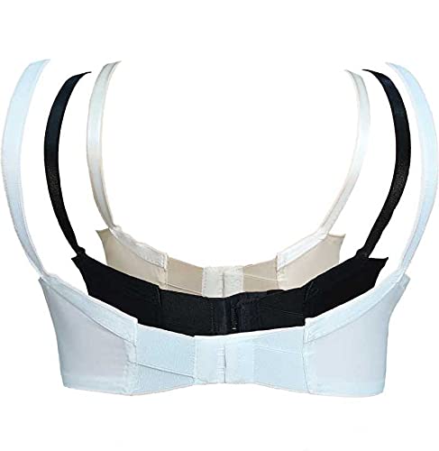 Teenager Bra Women's Cotton Non Padded Wired Regular, Full-Coverage Bra (Teenager 38DD WBS_White, Black, Skin_38)