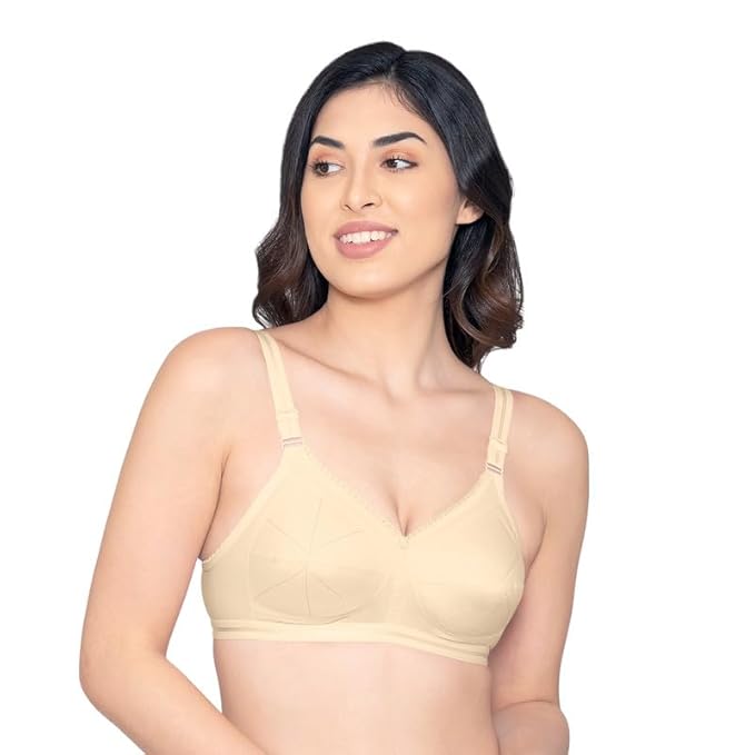 Kalyani Damini Full Coverage Non Padded Cotton Everyday Bra 95 (38cm)
