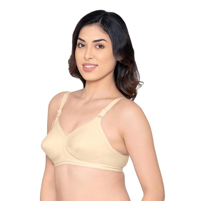 Kalyani Damini Full Coverage Non Padded Cotton Everyday Bra 95 (38cm)