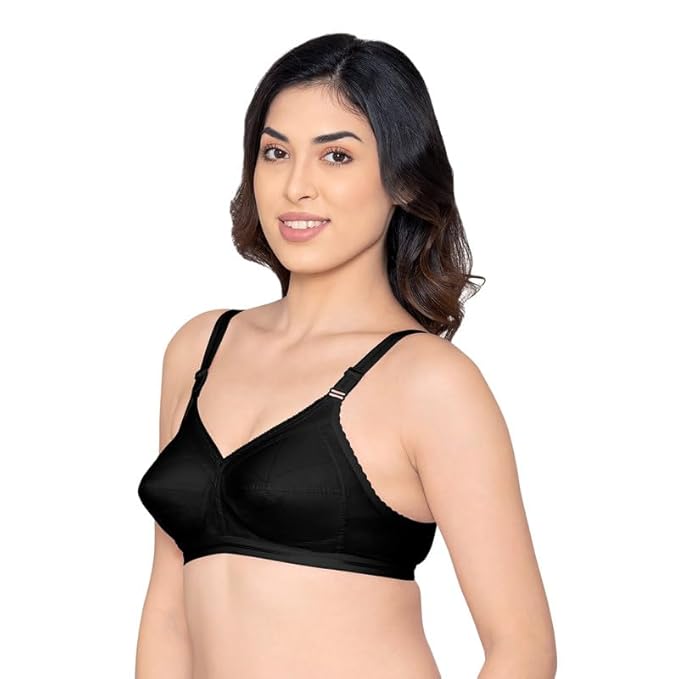 Kalyani Damini Full Coverage Non Padded Cotton Everyday Bra 95 (38cm)