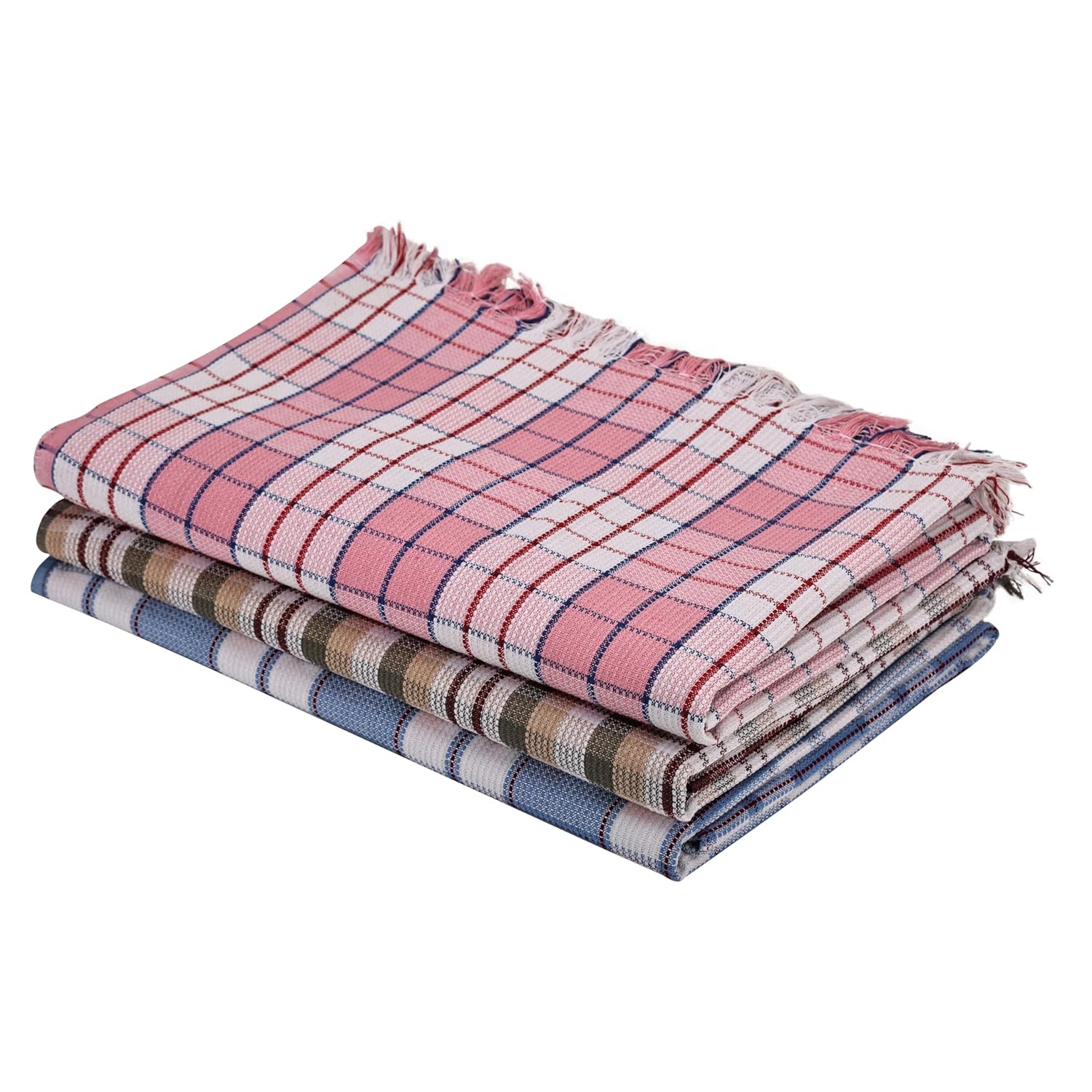 Premium Cotton  Bath Towels – 100% Pure Cotton | Heavy Quality, Super Absorbent Towel for Men, Women & Kids, Quick Dry | Multicolor Checks  | Size: 30 x 60 inches