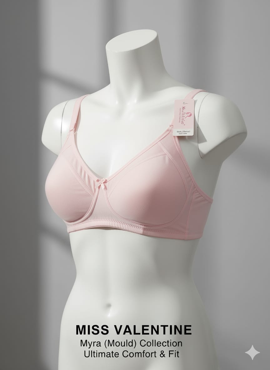 MissValentine Myra Seamless Non-Padded Full Coverage Bra for Women
