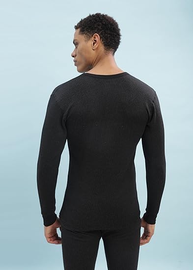 Dollar Ultra Super Soft Cotton Full Sleeve Round Neck Thermal Top  for Men | Winter Inner Wear | Men's Regular Fit Cotton Rich Brushed Fabric Thermal Upper for winters Size M to XXL